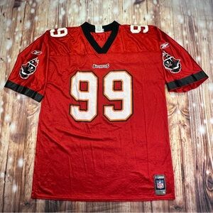 VTG Reebok NFL Equipment Tampa Bay Buccaneers  Warren Sapp Jersey Men's Size XL
